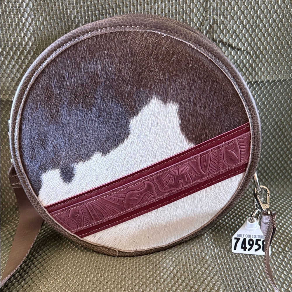 Stylish Brown and White Shoulder Bag